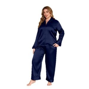Casual long-sleeved loungewear set with long pants pajama pinstar