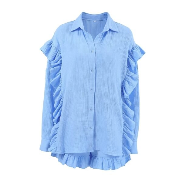 Ruffle shorts pajama sets