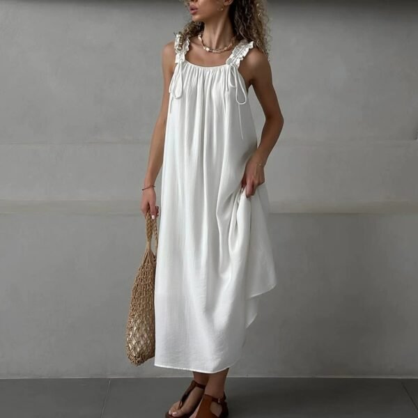 Slub cotton nightdress
