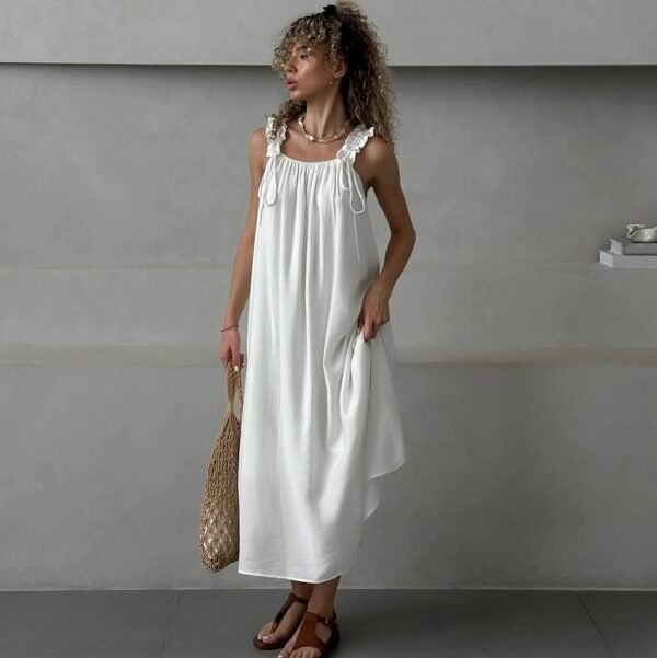 Slub cotton nightdress
