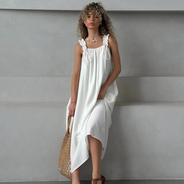 Slub cotton nightdress