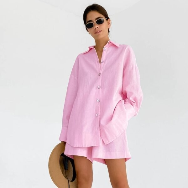 Button Down Shirt Shorts