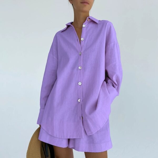 Button Down Shirt Shorts