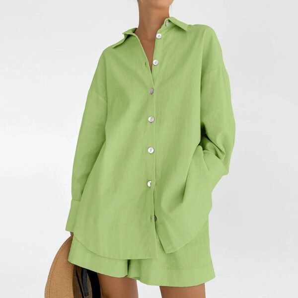 Button Down Shirt Shorts
