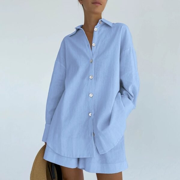 Button Down Shirt Shorts