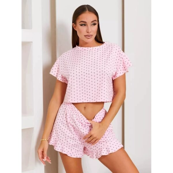 short sleeve and shorts pajama set customizable pinstarpajama
