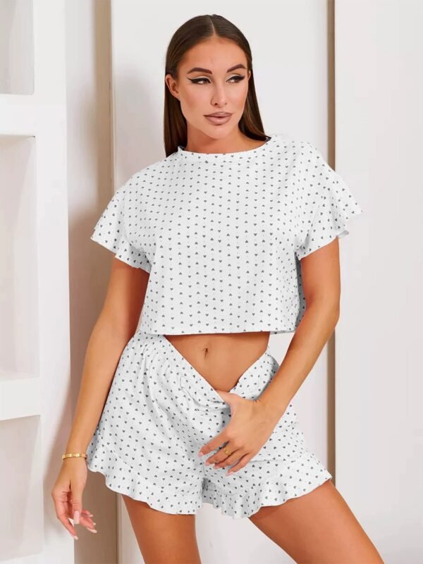 short sleeve and shorts pajama set customizable pinstarpajama