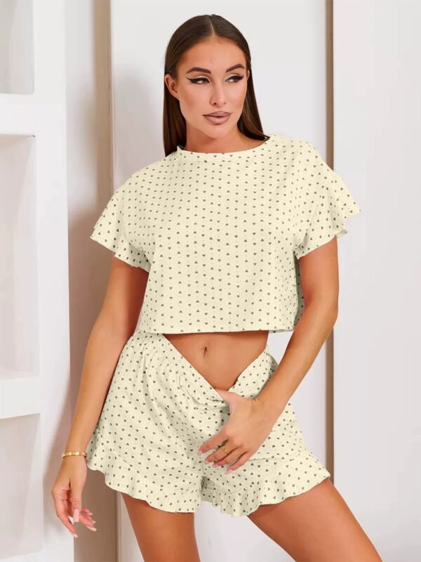 short sleeve and shorts pajama set customizable pinstarpajama
