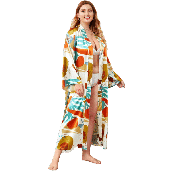 plus size printed bathrobes with skin friendly fabric are customizable pinstar