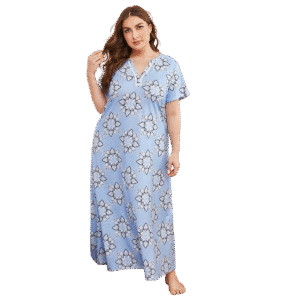 plus size women's short sleeved nightdress pajama pinstar customized