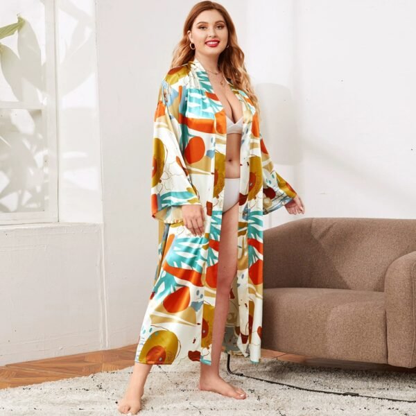plus size printed bathrobes with skin friendly fabric are customizable pinstar