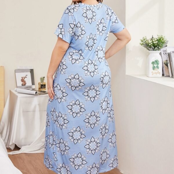 plus size women's short sleeved nightdress pajama pinstar customized