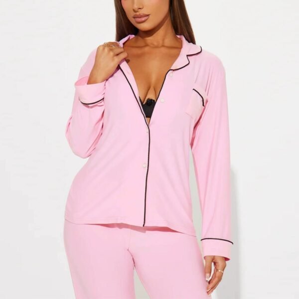 winter long sleeve and long pants casual loungewear piyama customized