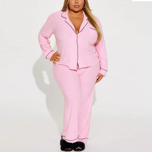 winter long sleeve and long pants casual loungewear piyama customized