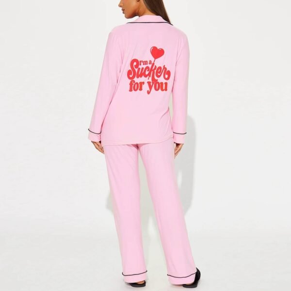 winter long sleeve and long pants casual loungewear piyama customized