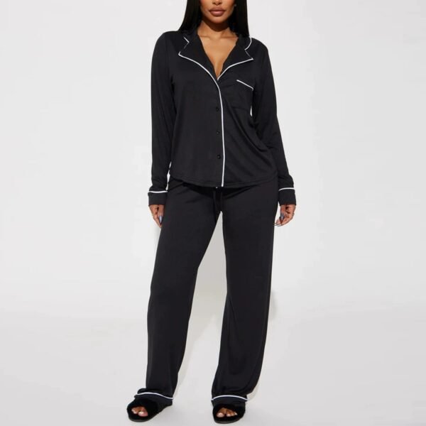 $7 piyama stretchy winter casual loungewear pajama set customized