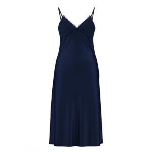 nunubee women negligee satin nightdress soft petticoat spaghetti strap v neck sleepwear nightgown