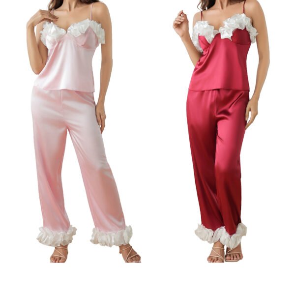 lace camisole with pants sexy loungewear homewear pajama sets customized pinstar