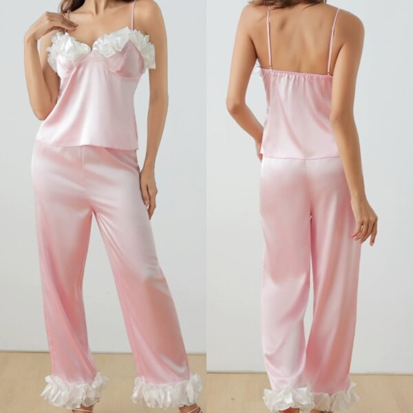 lace camisole with pants sexy loungewear homewear pajama sets customized pinstar