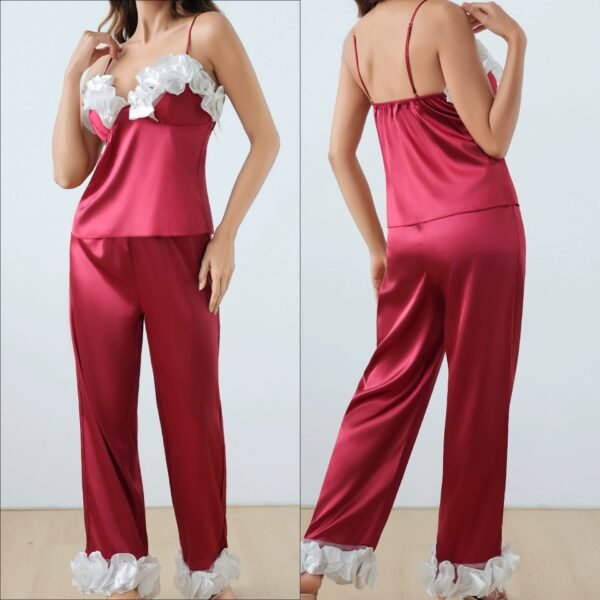 lace camisole with pants sexy loungewear homewear pajama sets customized pinstar