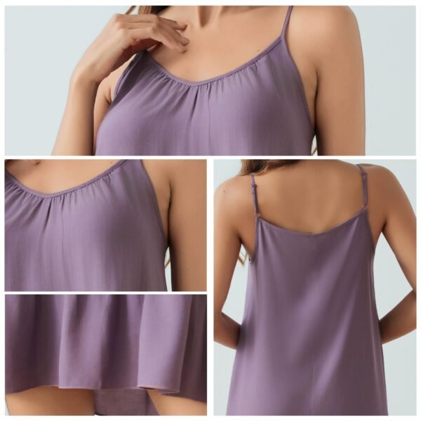 off shoulder ruffled loose breathable crinkled short camisole dress customized pinstar