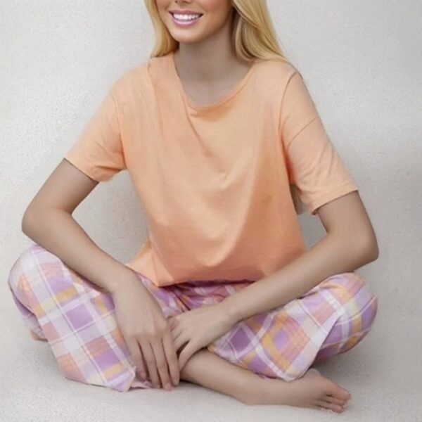 100% cotton pajama set homewear sleepwear girls pyjama trousers customized pinstar