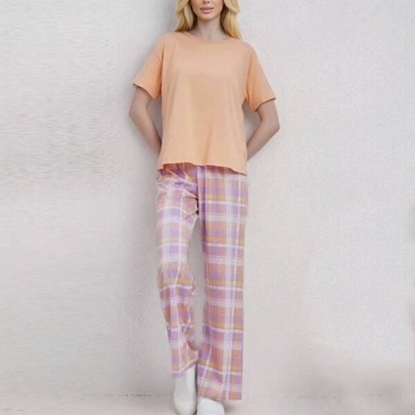 100% cotton pajama set homewear sleepwear girls pyjama trousers customized pinstar