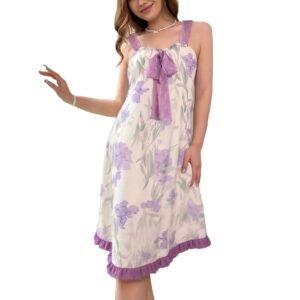 cute camisole off shoulder nightdress nightgowns pajama set customized pinstar