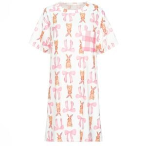 women's pajama short skirt pocket rabbit bow ribbon customized pinstar