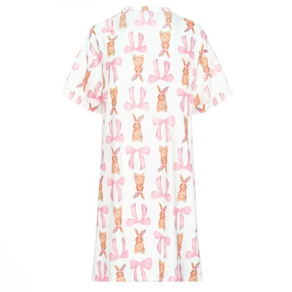women's pajama short skirt pocket rabbit bow ribbon customized pinstar