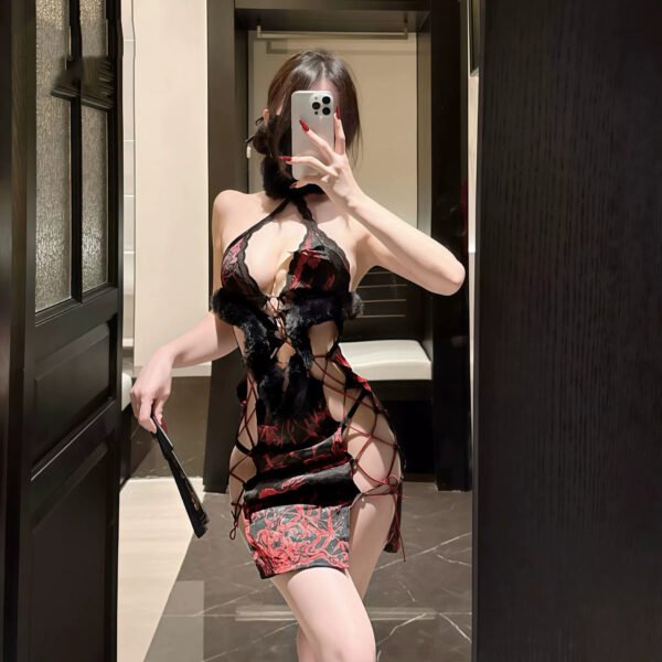 lingerie cheongsam with strappy sexy camisole style intimate sleepwear