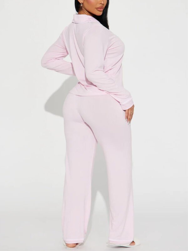 $7 piyama stretchy winter casual loungewear pajama set customized