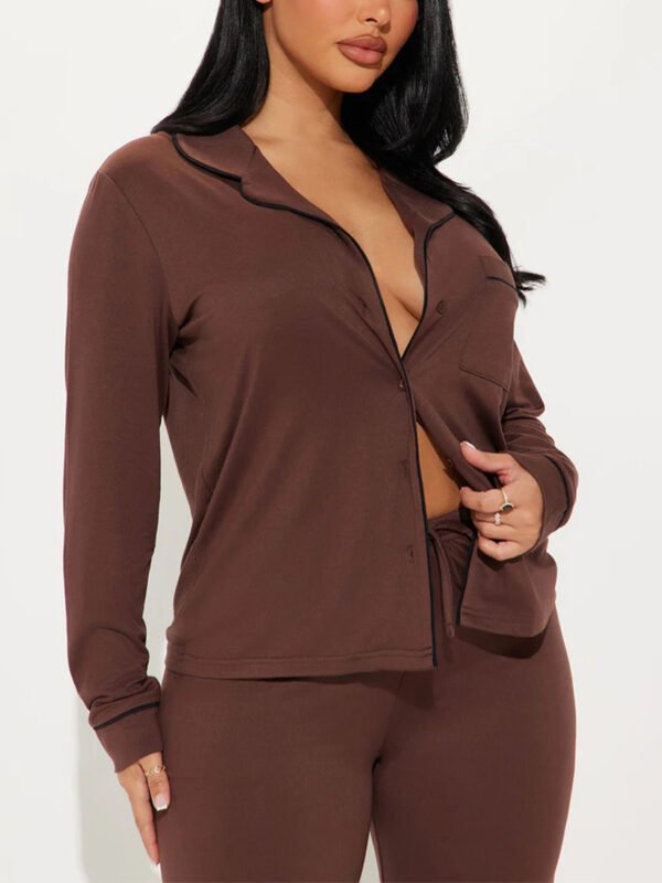 $7 piyama stretchy winter casual loungewear pajama set customized