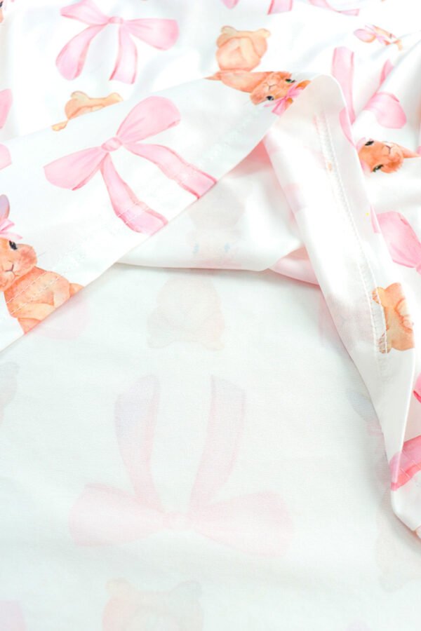 women's pajama short skirt pocket rabbit bow ribbon customized pinstar