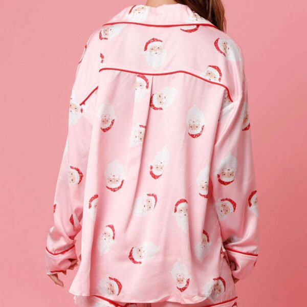 christmas pajama shorts set women's 2 piece cute cartoon sleepwear loungewear customized pinstar