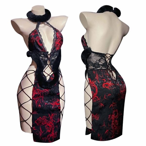 lingerie cheongsam with strappy sexy camisole style intimate sleepwear