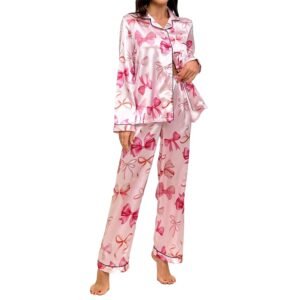 skin friendly and smooth butterfly pajama sets, customizable pinstar